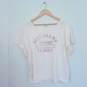 Jcrew Graphic Tee west village tennis